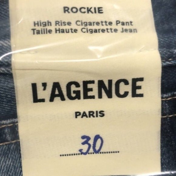 L’Agence Women’s Rockie Newberry High Rise Cigarette Jean - Size 30 - Picture 3 of 3